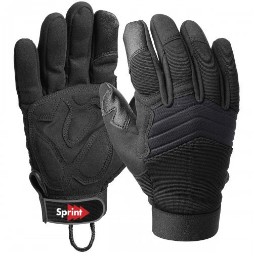 PRI Black Goatskin Police Army Military Work Cut resistance leather Safety gloves