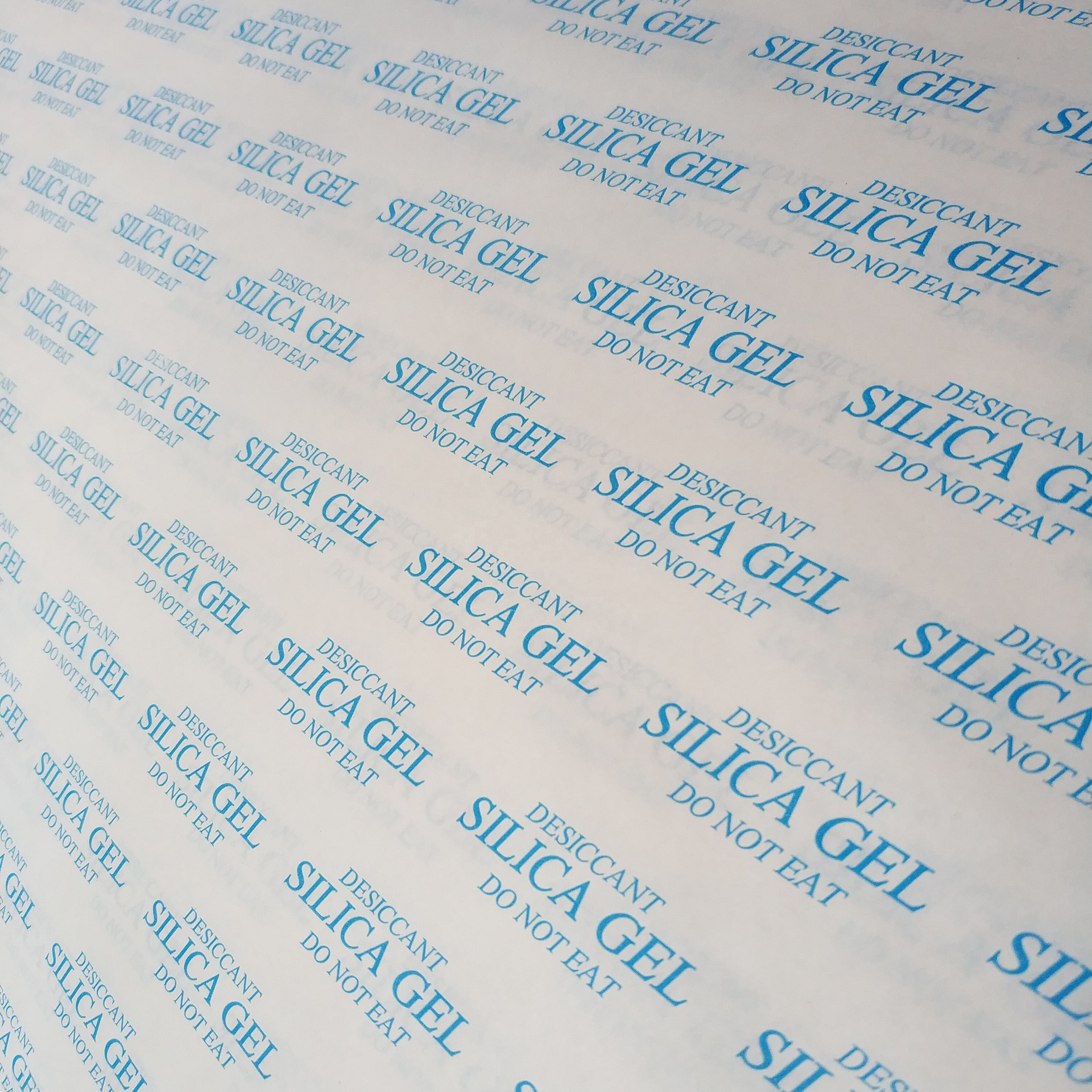 Buy Printed 49gsm One Side Pe Coated Paper Silica Gel Packing Paper ...