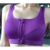 Private Label Women Plus Size Yoga Bra Gym Clothing front zip gym Sports Bra Top fitness