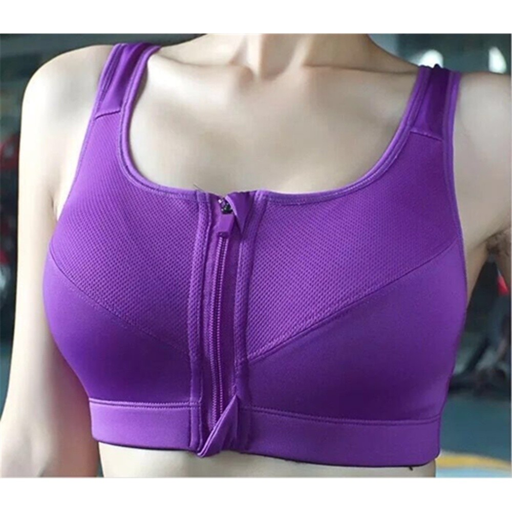 Buy Private Label Women Plus Size Yoga Bra Gym Clothing Front Zip Gym Sports  Bra Top Fitness from Shenzhen Chiangqin Technology Co., Ltd., China