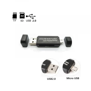 Professional Manufacturer USB 2.0 Smart Memory Driver Smart SD Card Reader Adapter
