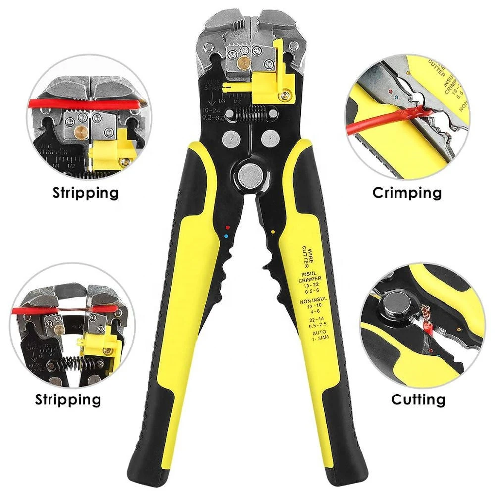 Professional multitool 4 In 1 Wire Crimpers Engineering Ratcheting Terminal Crimping Pliers wire stripper Tools Set Hand Tools