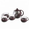 Promotion High Borosilicate Glass Coffee Tea Set With Tea And Coffee Cup