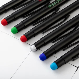 Promotional ballpoint pen with custom logo advertising personalized twist metal ball pen