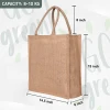 Promotional Top Quality Eco Friendly Fashionable Printing Custom Logo Jute Tote Shopping Bag