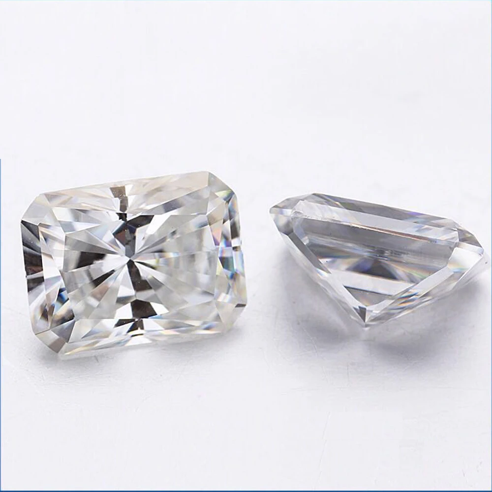 Provence gems jwellery 6*8mm 2 carat DEF color hot sale emerald cut loose moissanite  in stock Loose diamonds jwellery