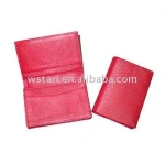 pu leather name card bag organizer