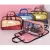 Import Pvc Cosmetic Bags Travel Makeup Pouch Brush Storage Makeup Bag Fashion Zipper Letter Polyester from China