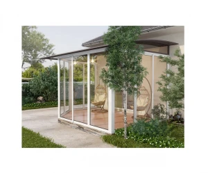 PVC prefabricated glass green garden house