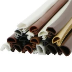 PVC TPE Silicone Rubber Anti Collision Sealing Strip Soundproof Weatherstripping for Wooden Door Window Pinchweld Groove Seal