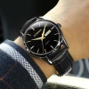 Quartz Watch 3ATM Water Resistant Men&#39;s Watch Leather Strap Man Wristwatch