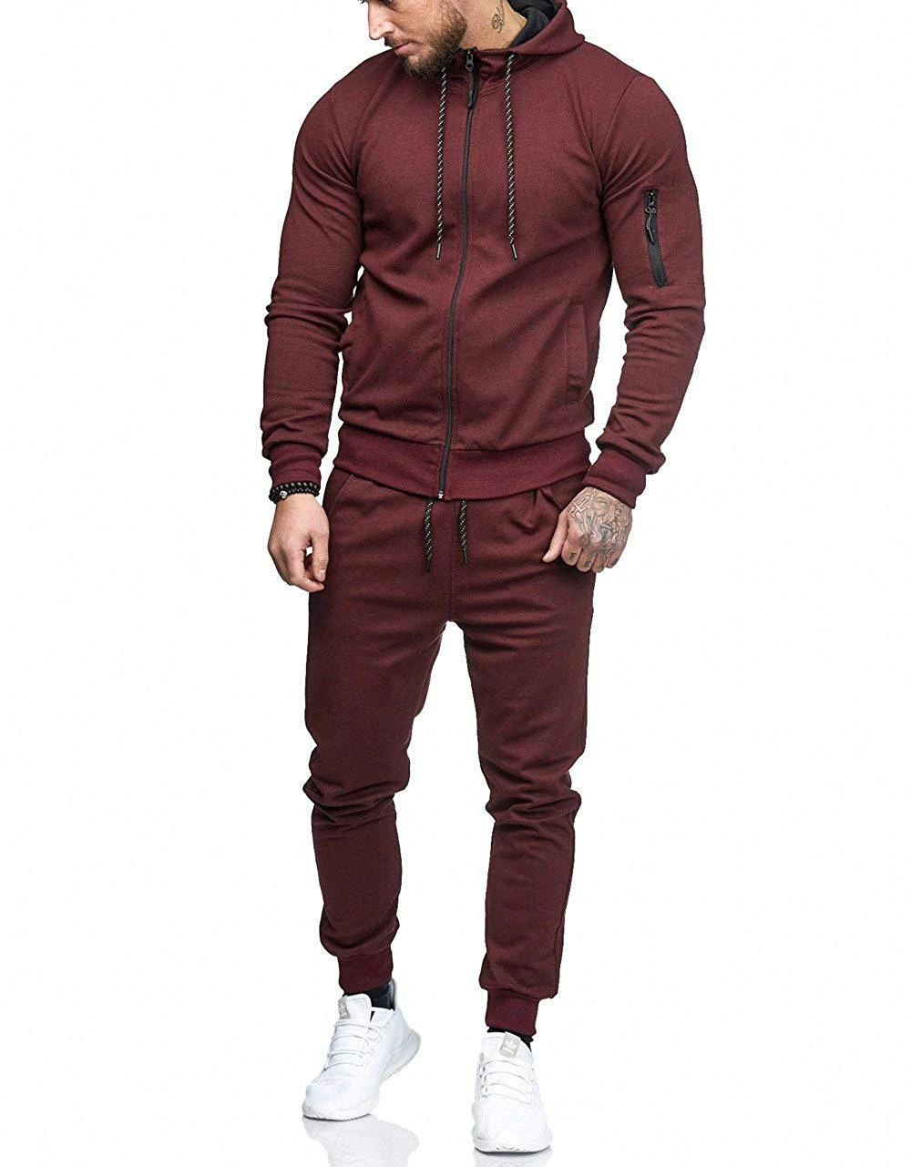 QYOURE MT03 Custom Logo OEM Jogger Sets Wholesale Clothes 100% Polyester Outfit Men Track Suits Tracksuits