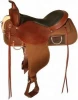 Real leather horse trail saddle