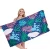Import Recycled RPET  Plastic Bottle Custom Design Double Sides Print Microfiber Waffle Beach Towel from China