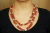 Import Red Corals, Turquoise Stones, Rope / Multi-Strand Necklace from Italy