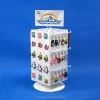 retail gifts shop steel pegboard show fixture table standing  key chain ring revolving merchandising display rack
