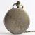 Import Retro Antique Bronze Skeleton Quartz Pocket Watch with 31Inches Lobster Clasp Necklace Chain from China