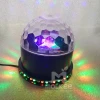 RGB 3*1W mini crystal sun LED magic ball light party disco rotating ball light colorful flying saucer magic ball lamp