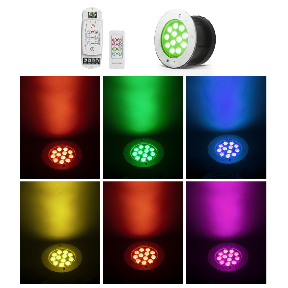 Buy Rgb Color Changing Led Recessed Underwater Pool Lights Ip68 Ss316l ...