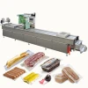 Rifu flexible automatic vacuum packaging machine chicken meat, food vacuum thermoforming packaging machine line with CE