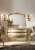 Import Rococo furniture luxury golden single bathroom vanity and sink set from China
