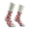 Rosemary Fuzzy Slipper Socks for Women Fluffy Warm Gingham Pattern 191007sk