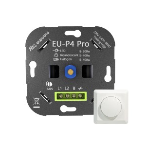 Rotary Dimmer Switch for LED Lights EU Standard PWM 300W LED Dimmers