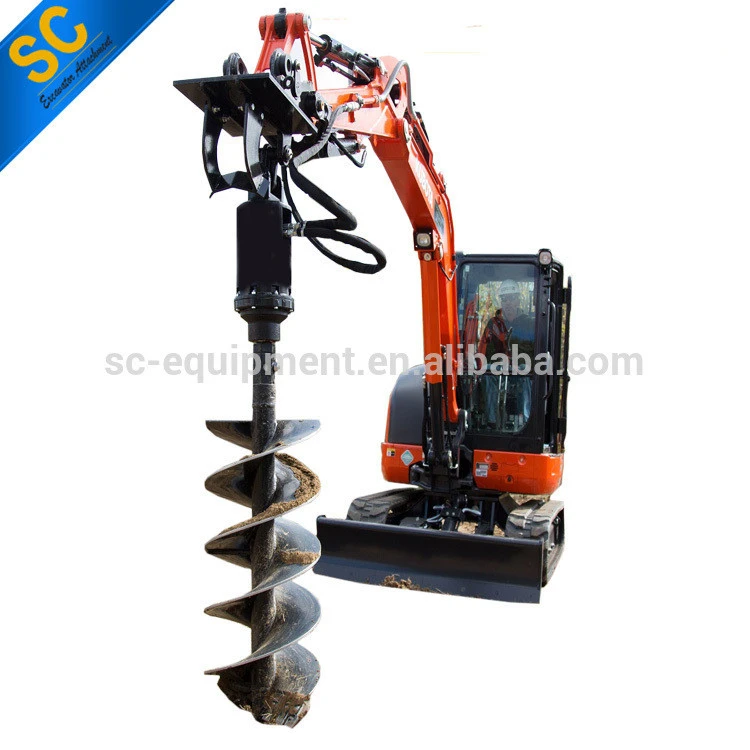 rotary pile drilling machine for sale for 1-50ton excavator