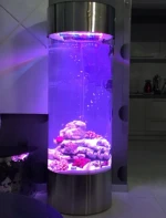 Round Aquarium cylindrical fish tank Acrylic Aquarium Full Acrylic 360 Cylinder Aquarium Tank 55 Gallons