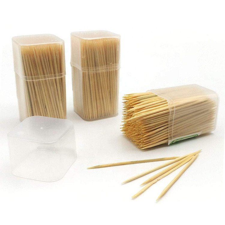 Buy Round Wooden Toothpick 3 Portable Dispensers With 350 Pieces Tooth ...