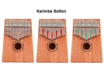 RTS Portable Mahogany wood bamboo 17 keys thumb piano music instrument toys kalimba for beginner