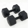 Rubber coated  hex weight lifting Dumbbell Set