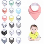Sandro Wholesale Waterproof Triangle Organic Bandana Baby Bibs