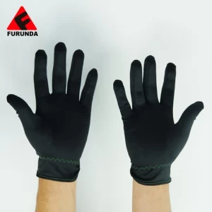 Seamless knitting Safety Inspection Black Cotton Hand Glove ESD Pure Cotton Gloves