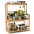 Import Seasoning Bottle 3-Tier Countertop Wooden Kitchen Storage Shelf Bamboo Spice Standing Rack from China