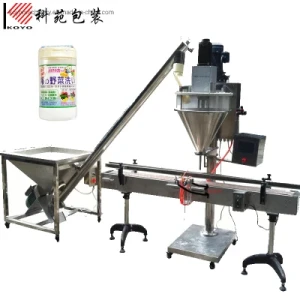 Seasoning Flour Coffee Milk Protein Flour Spices Powder Packaigng Packing Machine Bottle/Jar/Can/Bag Auger Semi Automatic Filling Powder Filling Machine