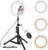 Selfie Ring Light with Cell Phone Holder Ring Light With Tripod Stand For Live Stream Makeup Youtube Video