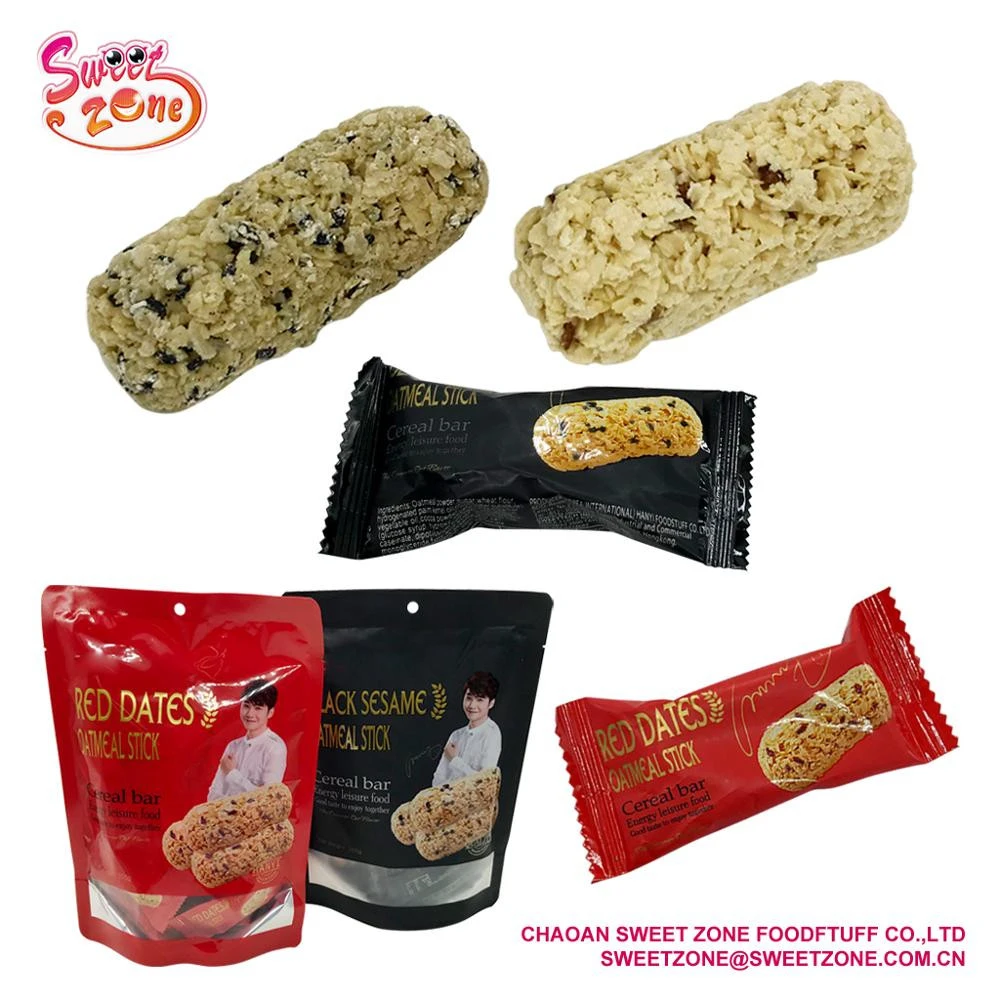 Sesame And Red Dates Flavor Oatmeal Stick Cereal Bar Crispy Biscuit