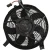 Import Seven Narrow Curved Blades High Efficiency Radiator Car Cooling Fan With Spare Parts Cover from China