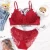 Import sexy bra penty new design ladies lace bra and brief set for women underwear with bonding panties from China