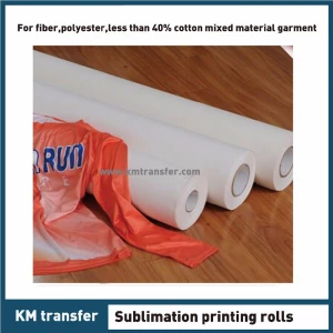 Sheet and Roll size fast dry/instant dry 58g - 120g dye sublimation paper