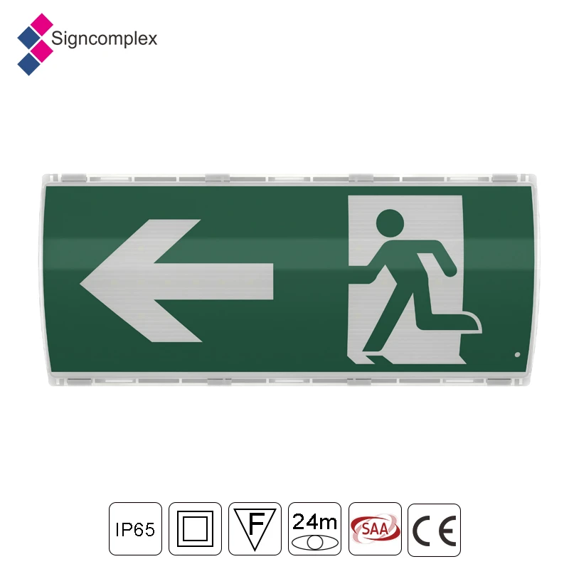 signcomplex smd LED emergency light exit sign,led exit signal light