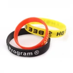 Silicon Wrist Band / Embossed Silicone Rubber Bands/white Silicone Wristband