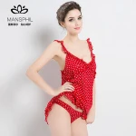 silk babydoll underwear dot print ruffles silk georgette ladies  silk nighty for christmas