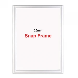 silver 25mm snap frame A3 A2 Wall mounted display clip frame custom size