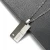 Import Simple black and white stitching titanium steel necklace mens trendy pendant pendant couple with jewelry jewelry from China