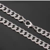 Simple high quality men necklace chain in stainless steel jewelry fashion hexagon design silver accessories
