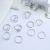 Import Simple Plain Ring Stack Cut Out Womens Ring Set 10 Pieces from China