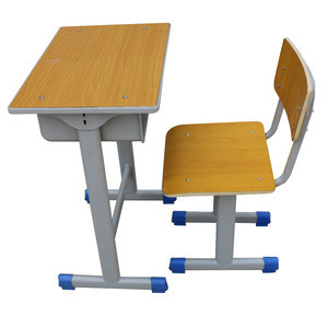 single seat school student desk and chair for high school