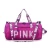 Import Single Shoulder Leisure Gym Pink Travel Bag Sports Gym Bag Laser Sequin Pink Duffle Bag Travel from China